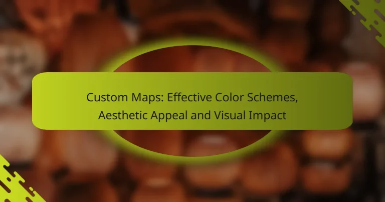 Custom Maps: Effective Color Schemes, Aesthetic Appeal and Visual Impact
