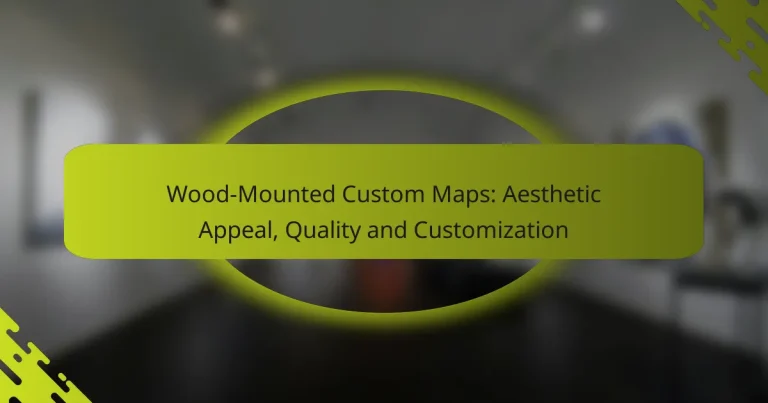 Wood-Mounted Custom Maps: Aesthetic Appeal, Quality and Customization